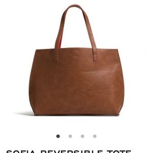 G.H. Bass Sofia Reversible Tote Tan/Brown/Cognac